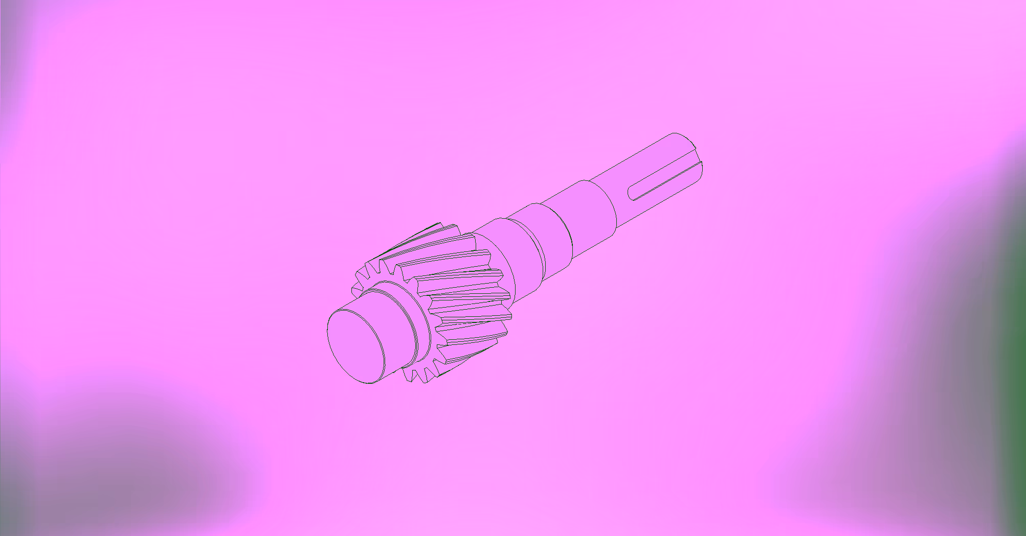 Pinion Shaft — SRLN-PRT-SSEM-004